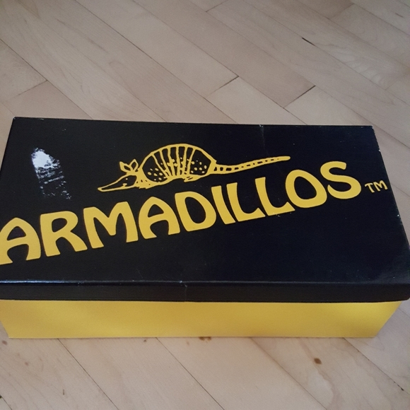 Vintage Armadillos Burgandy Oxblood Leather Mary Jane Wedges - Picture 9 of 9